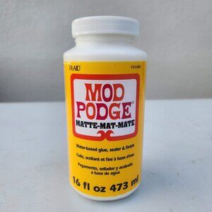 Mod Podge 16 oz Matte Sealer Glue & Finish Craft Supplies for Wood, Paper, Fabri